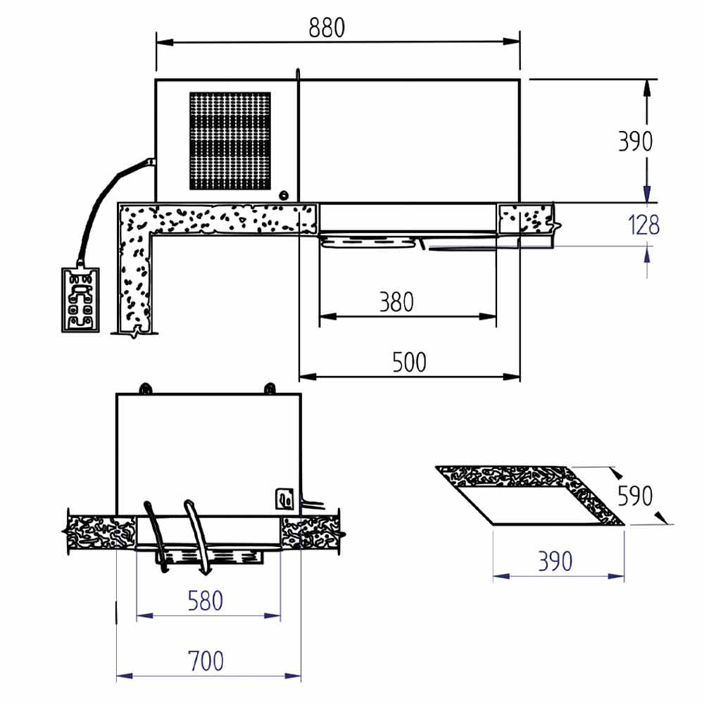 Image Plafond koelgroep T° -15°-25° 1