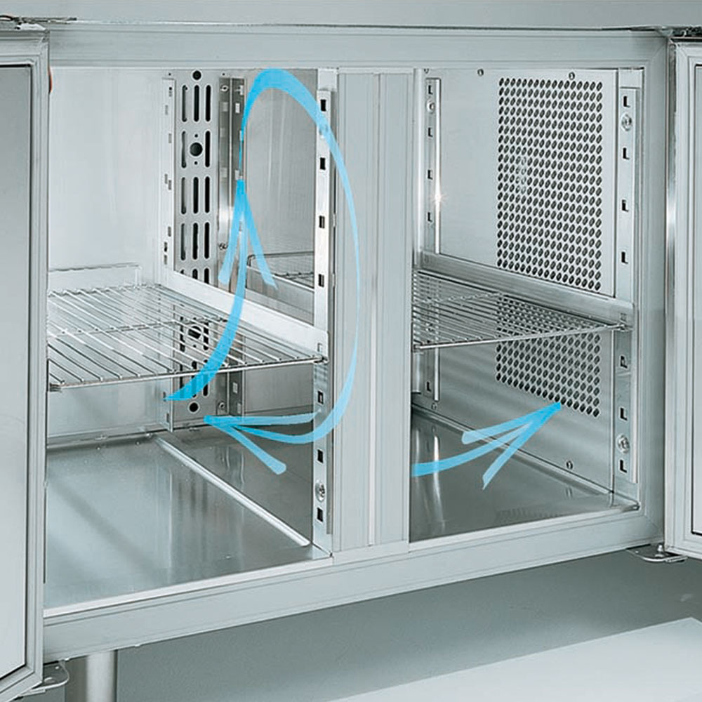 Image Geventileerde koeltafel, 2 deuren GN 1/1, 260 liter (zonder groep) 1