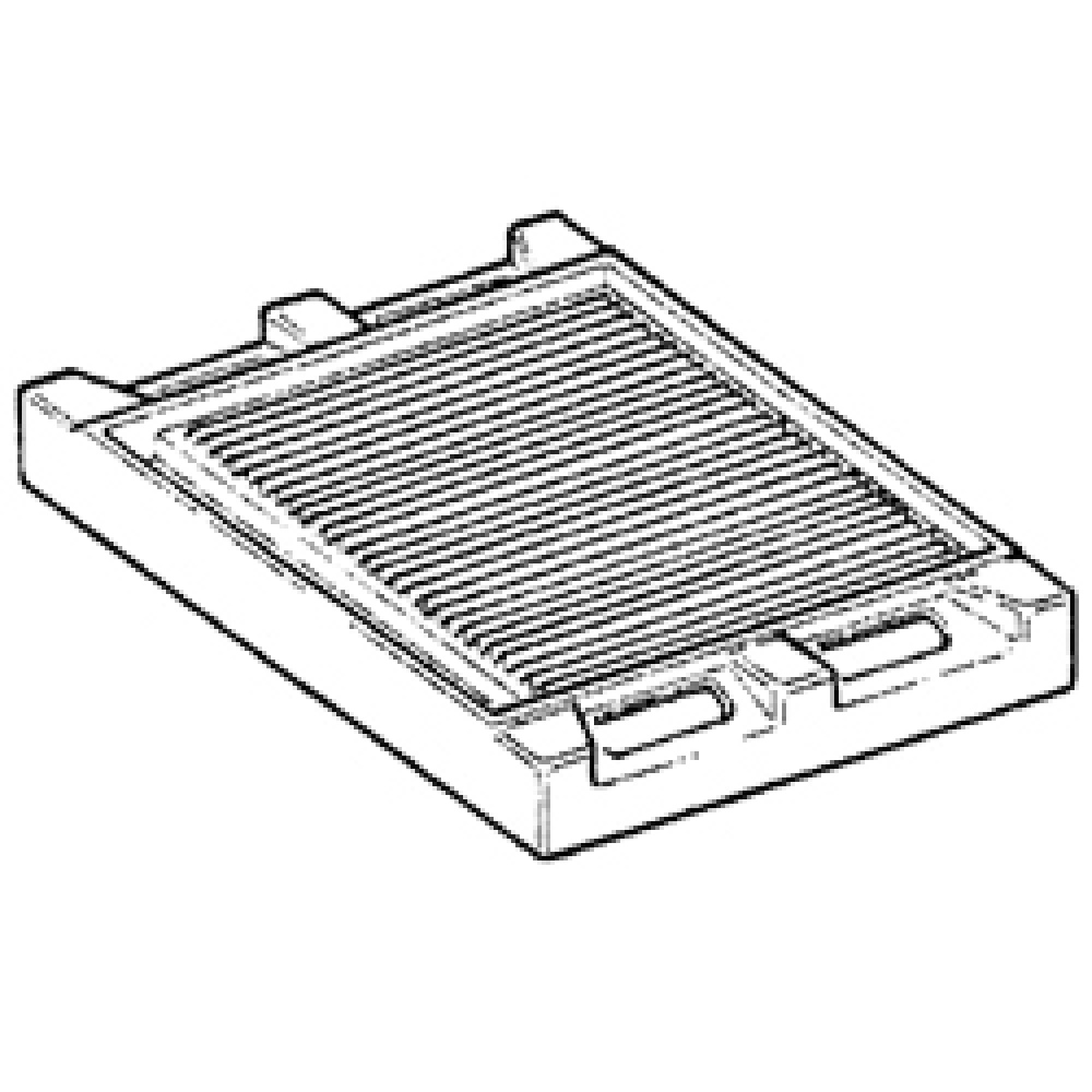 Image Geribde plaat voor 1 brander "nieuw" 0