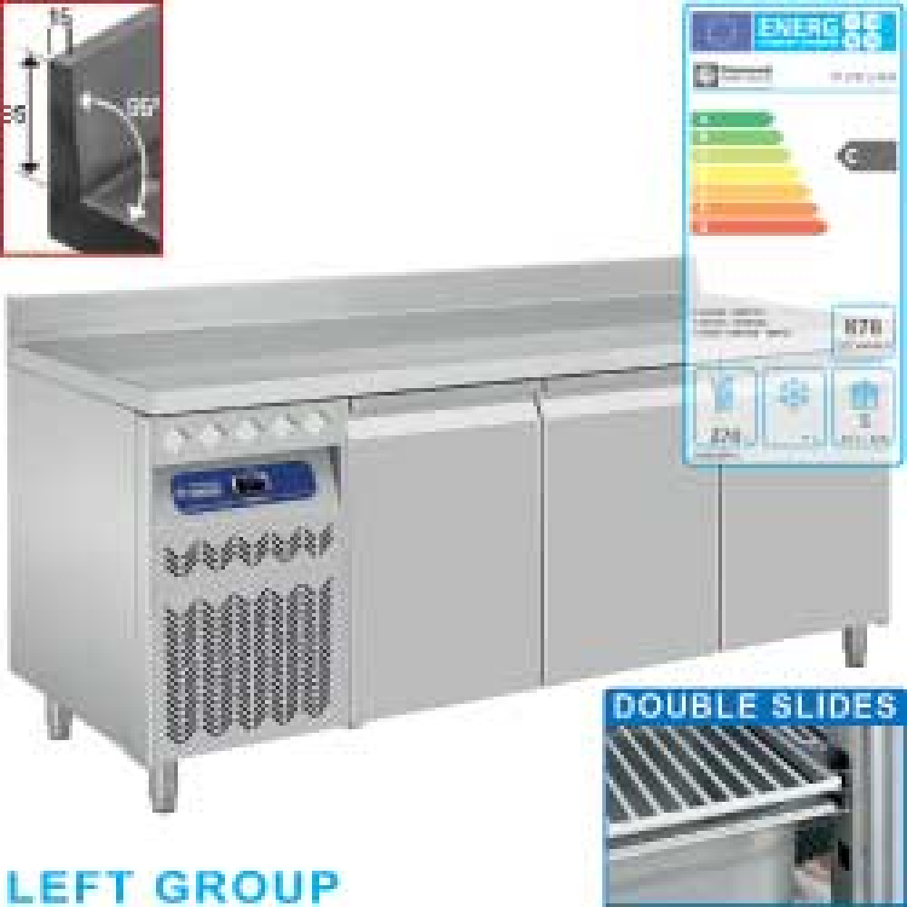 Image Geventileerde koeltafel "muraal", 3 deuren GN 1/1, 405 Lit. groep aan linkerkant 1