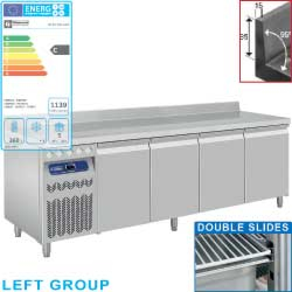 Image Geventileerde koeltafel "muraal", 4 deuren GN 1/1, 550 Lit. groep aan linkerkant 0