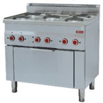 Image Range 5 hobs and electric convection oven GN 1/1 0