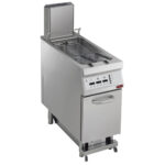 Image Gas fryer 1 basin in "Y" 23 liters, on undercarriage, "DIGIT" 0