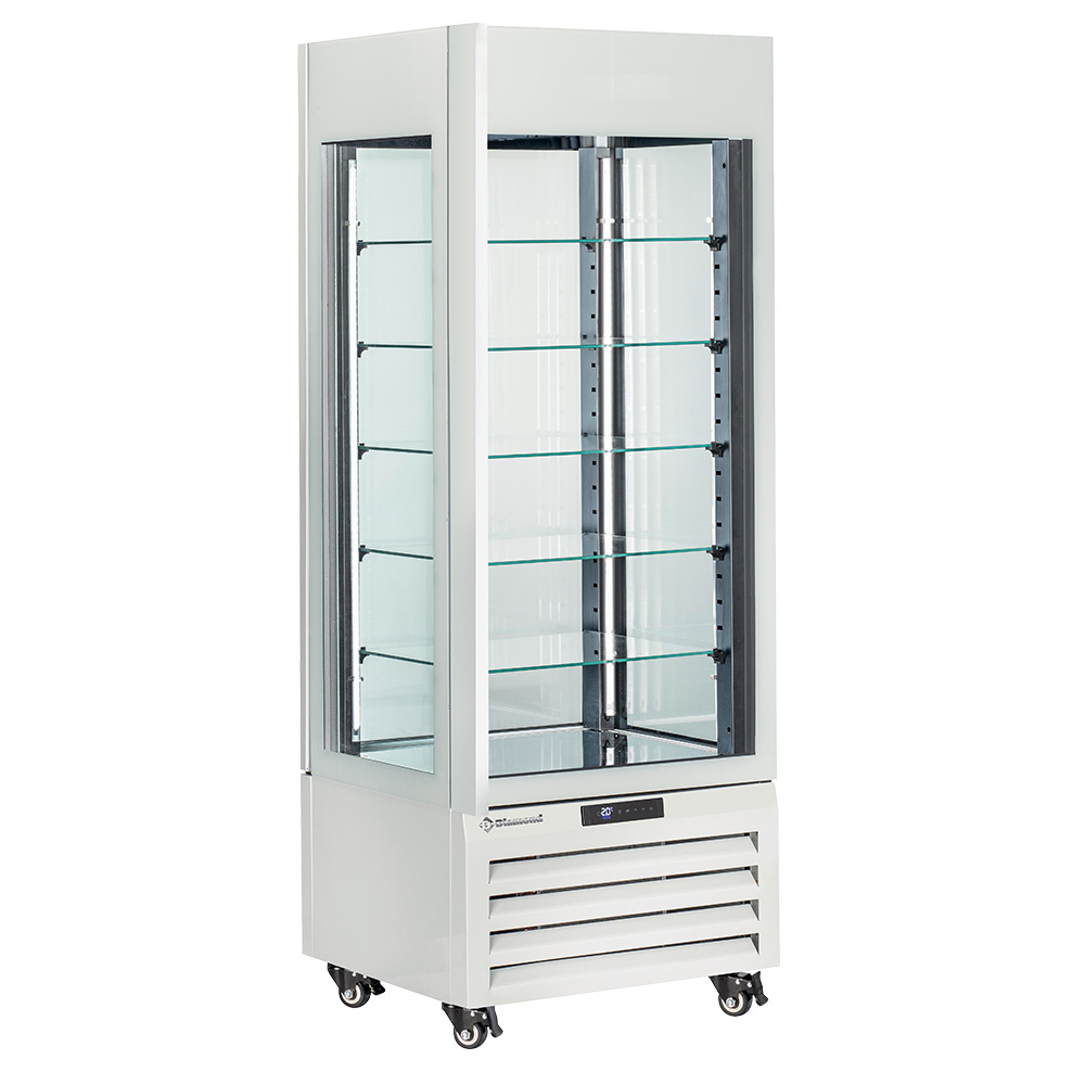 Image FULL glazen vitrine" 440 Lt., 5 glazen niveaus, geventileerd - ICE CREAM & PASTRY - WIT 0