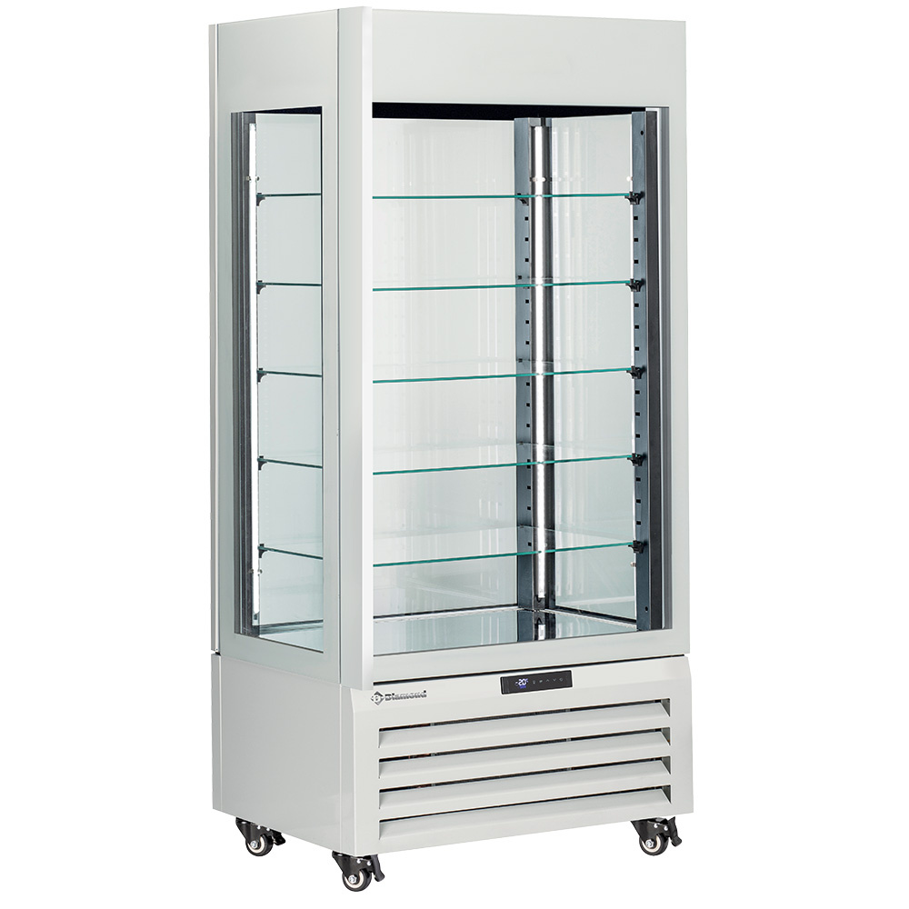 Image FULL Vitrine 600 Lt., 5 glazen niveaus, geventileerd - PASTRY - WIT 0