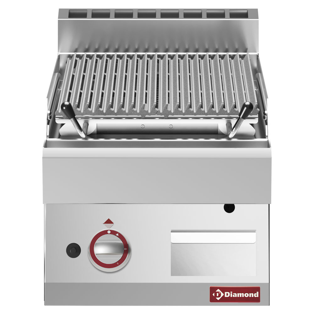 Image Lavasteengrill - 1/2 module - bakrooster in gietijzer "double face" 0