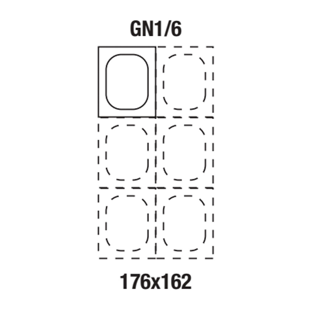 Image Gastronorm bakken 1/6 h65 mm 1