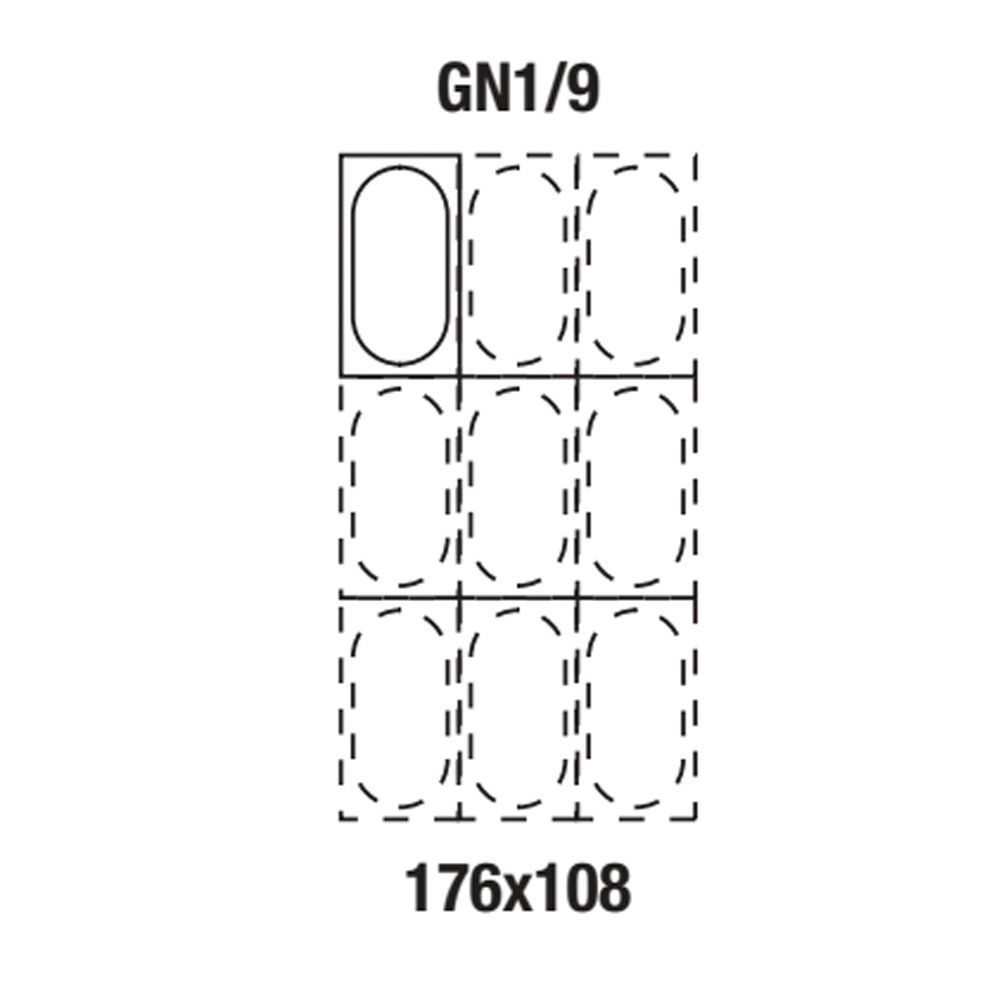 Image Gastronorm bak 1/9 h100 mm 1