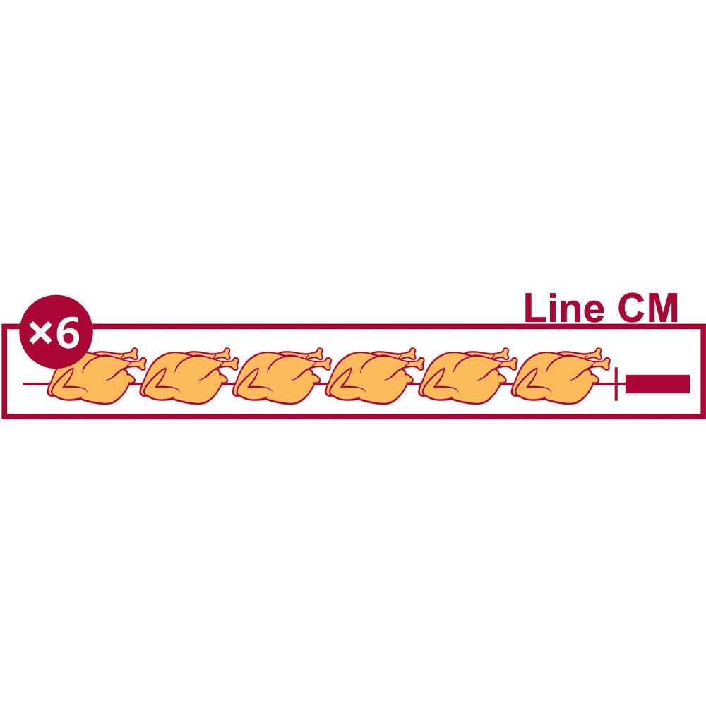 Image Kippenspit gas, 15 spitten (90 kippen) 1