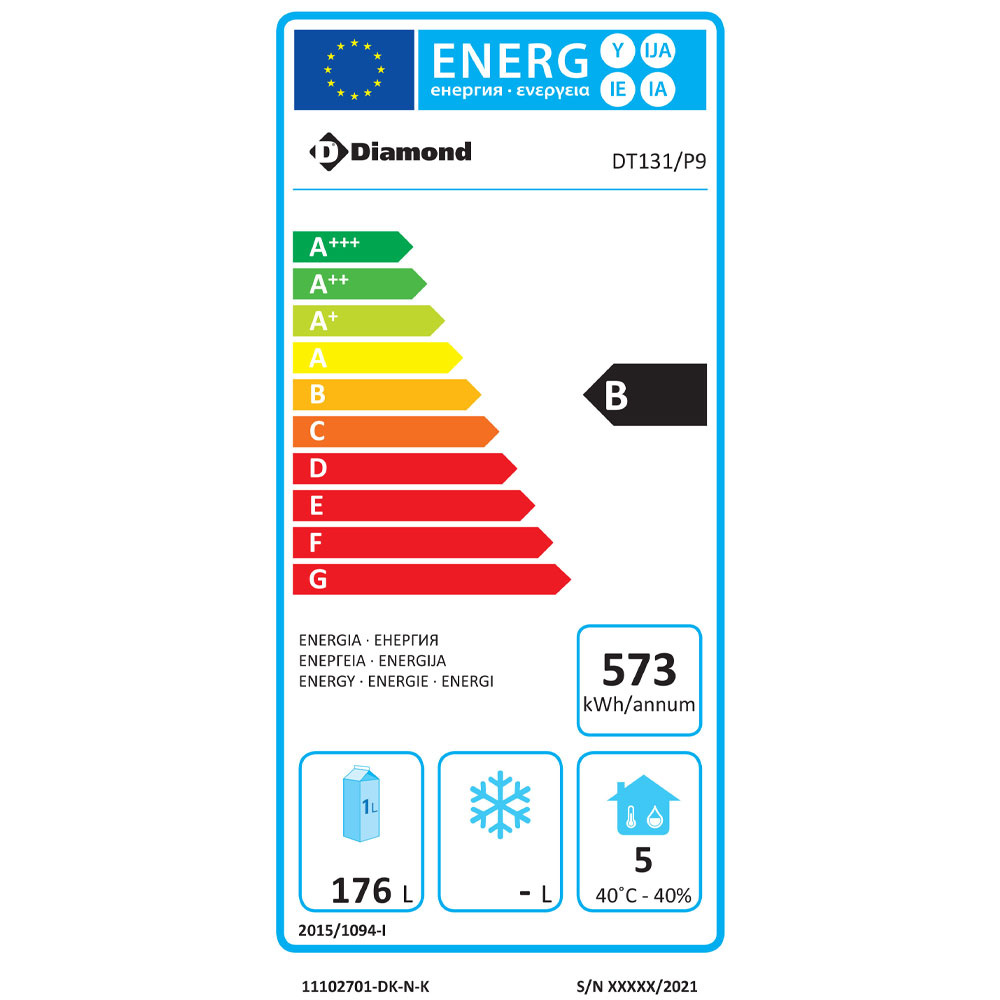 Image Wand- koeltafel geventileerd, 2 deuren GN 1/1, 260 liter 1