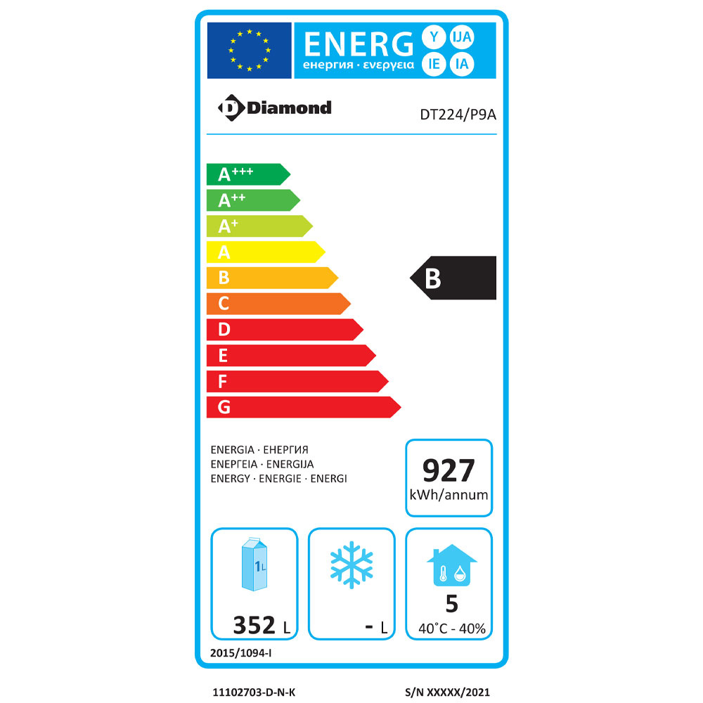 Image Wand- koeltafel geventileerd, 4 deuren GN 1/1, 550 liter 1