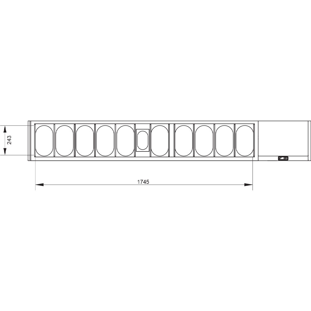 Image Gekoelde structuur GN 10x1/4, 1x1/9,, met deksel 1