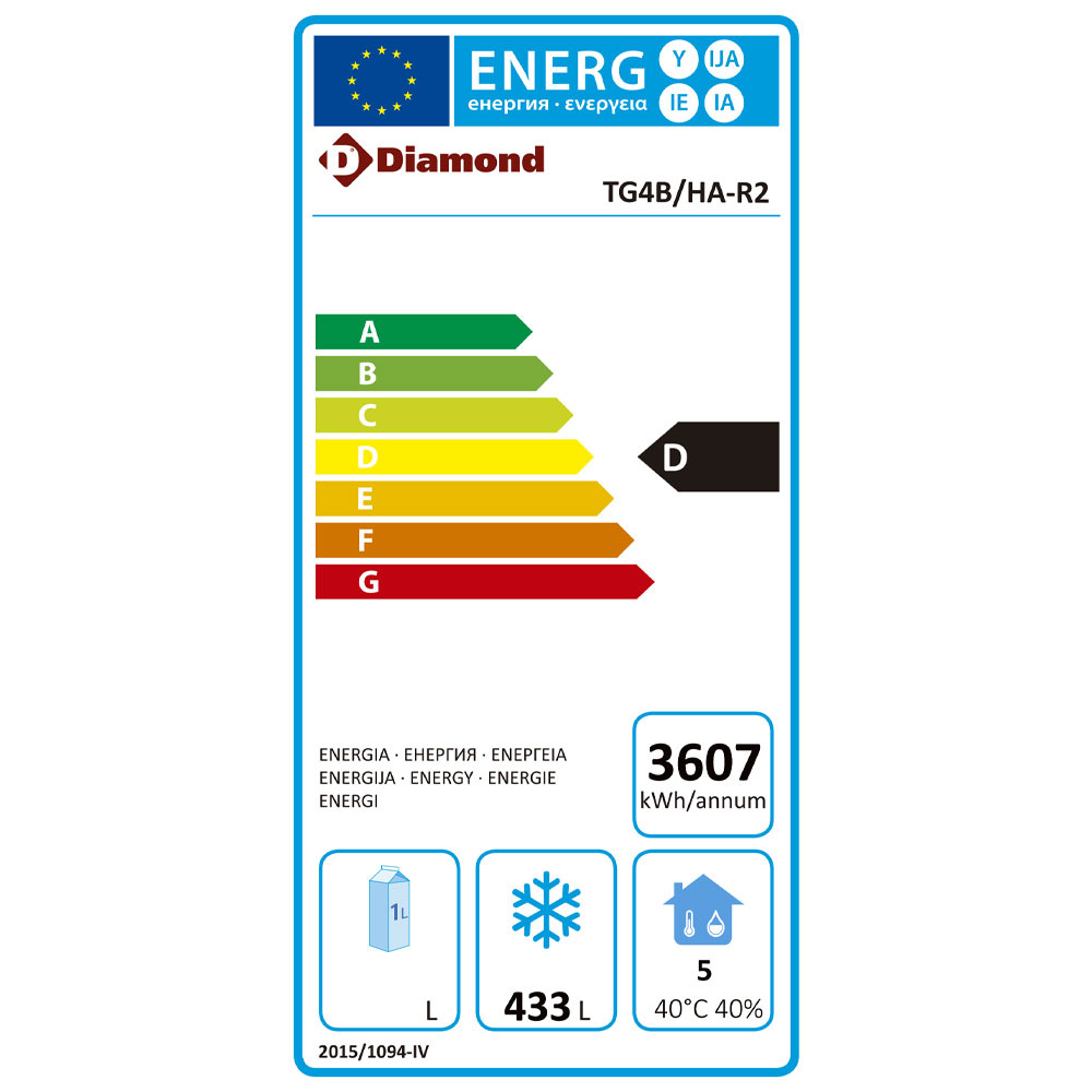 Image Wand diepvriestafel, geventileerd, 4 deuren GN 1/1, 550 liter 1