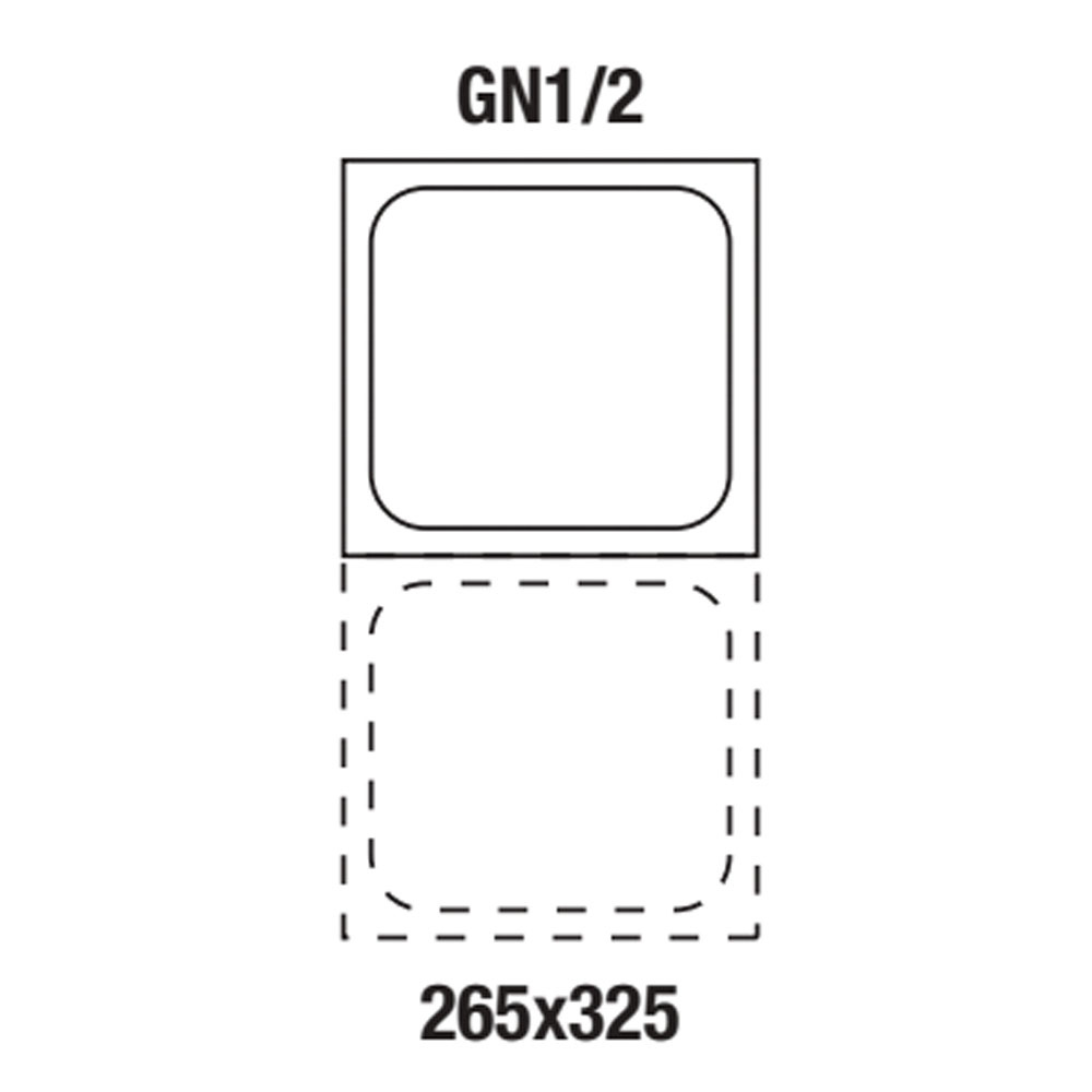 Image Gastronorm bak 1/2 h65 mm 1