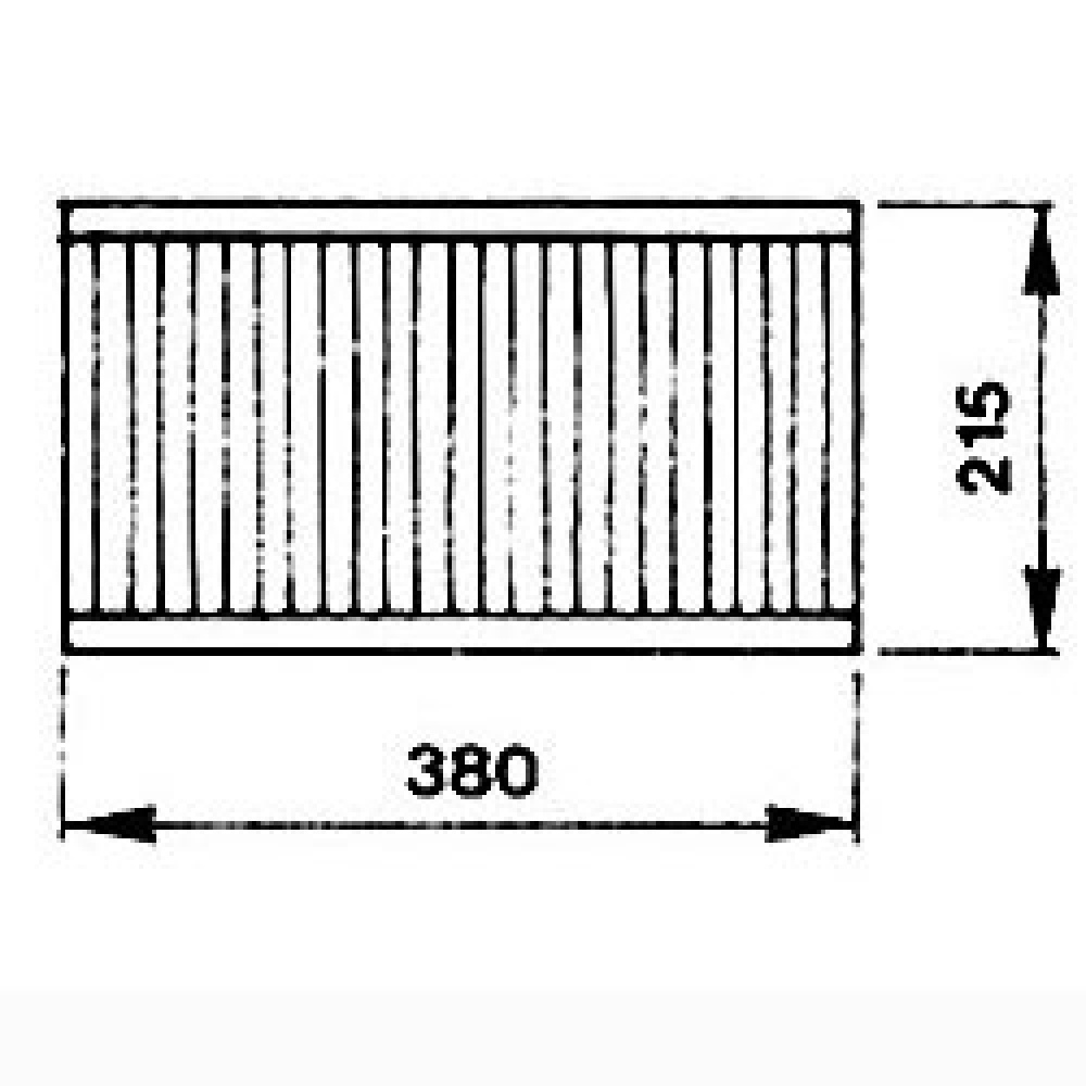 Image 1/2 bakrooster, afmetingen 380x215 mm 0