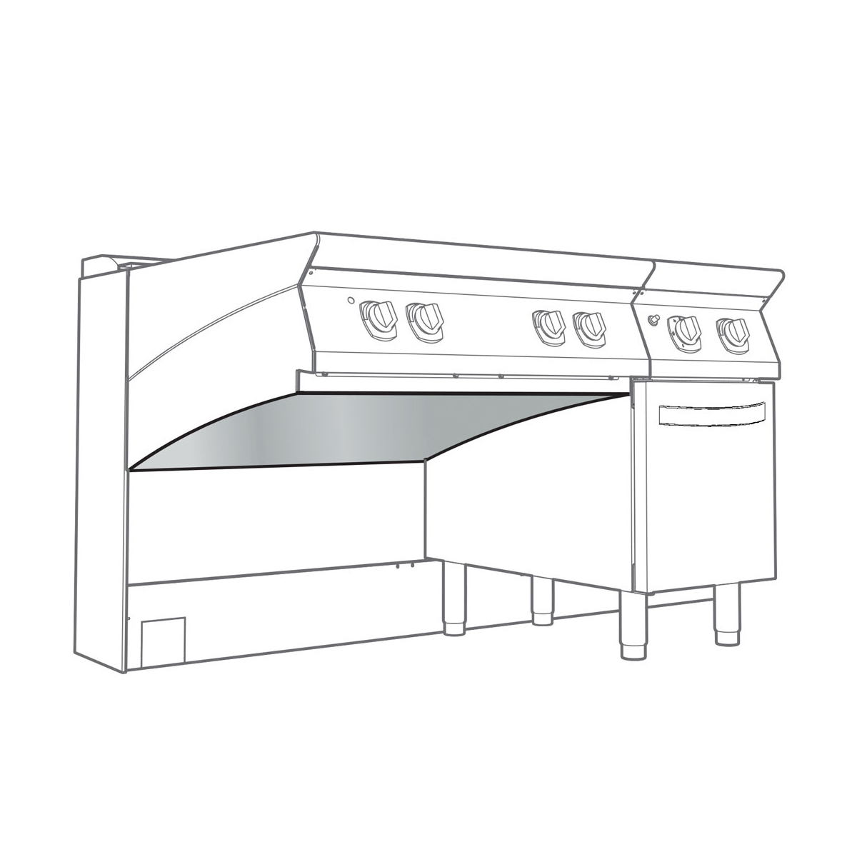 image rugwand voor -top- element van 400 mm 0
