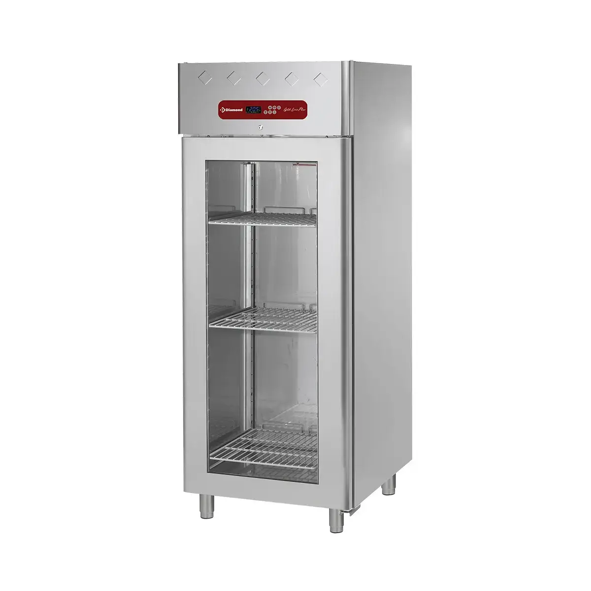 image vrieskast 700 liter geventileerd, 1 glazen deur gn 2/1 0