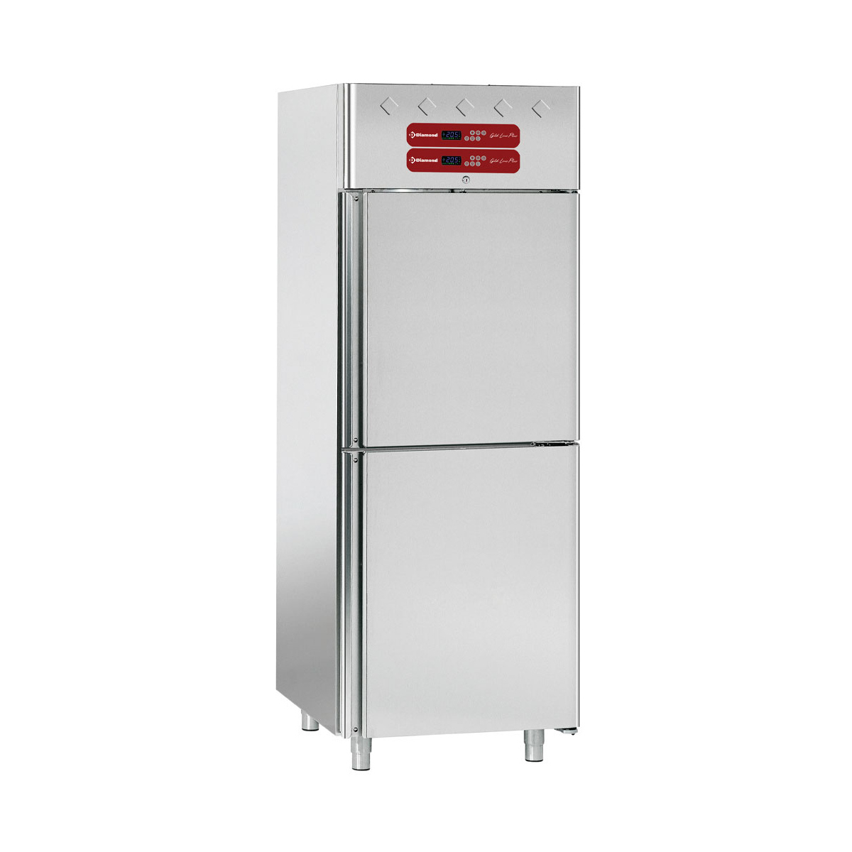 image koelkast en koelkast voor vis 2x350 liter, 2x 1/2 deuren gn 2/1 & 1/1 0
