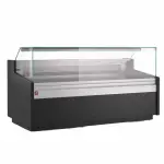 Image Geventileerde vitrinetoonbank, met laag glas, met reserve – ZWART 0