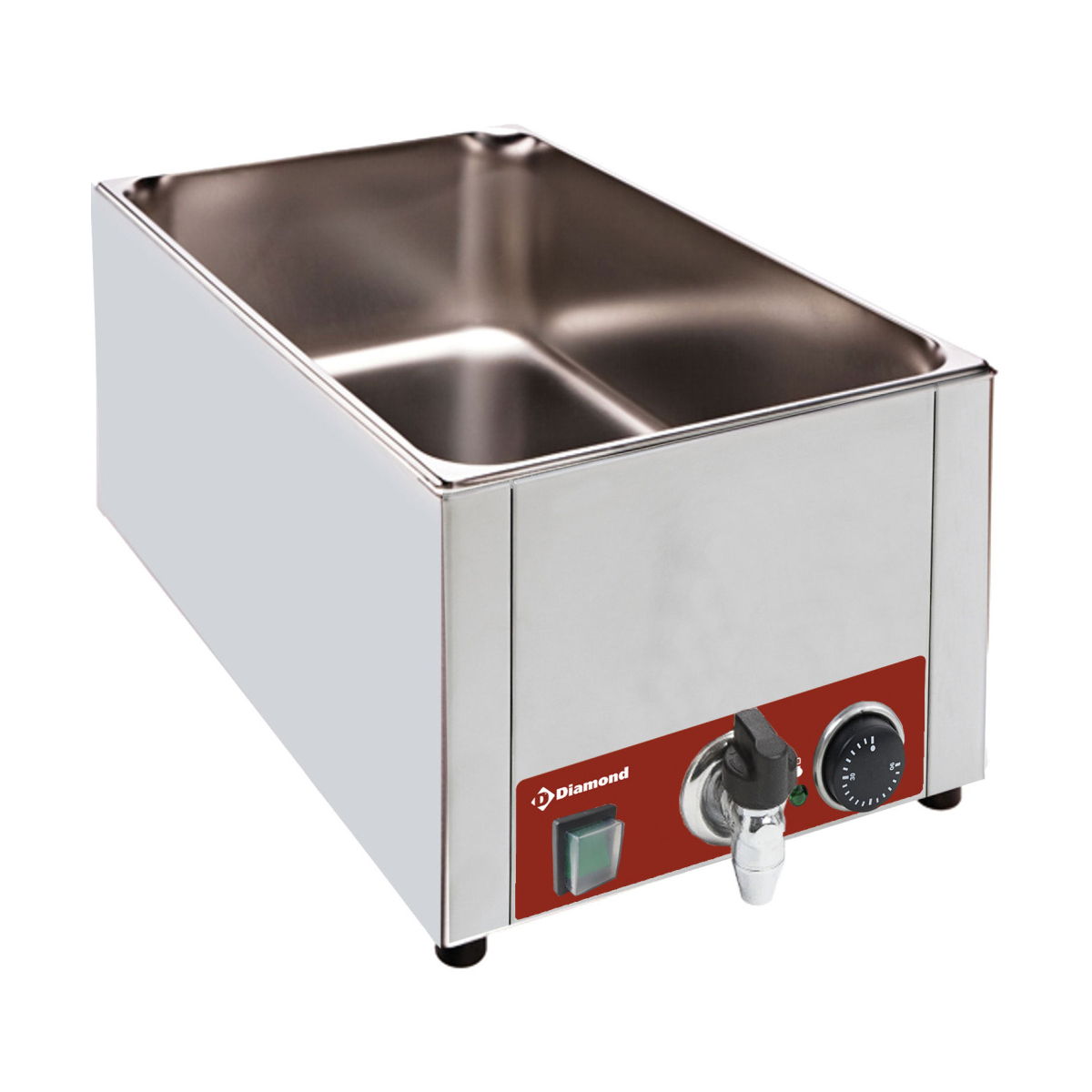 image elektrische bain-marie tafelmodel gn 1/1 - 150 mm + kraan 0