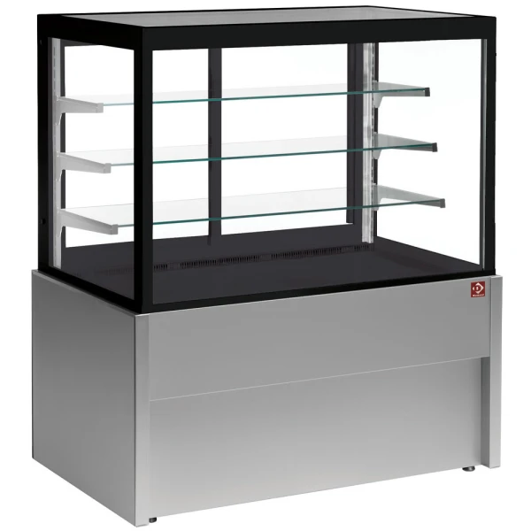 image panoramische uitstaltoonbank, neutraal, 4 niveaus, zonder reserve - grijs 0