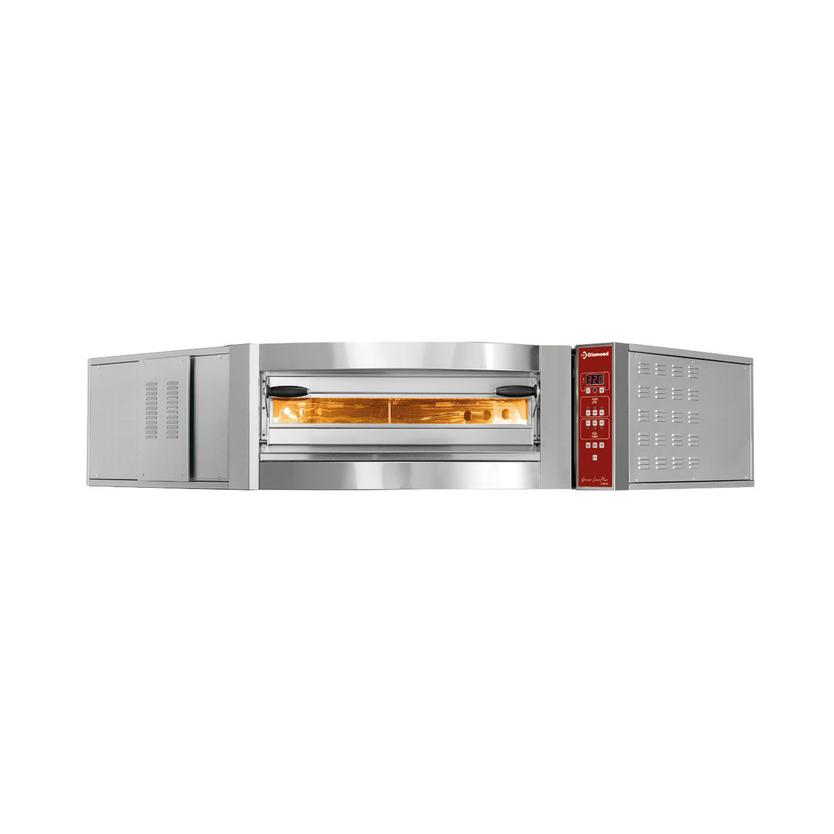 image elektrische oven hoekmodel, 1 kamer 8 pizza's ø 350 mm 0
