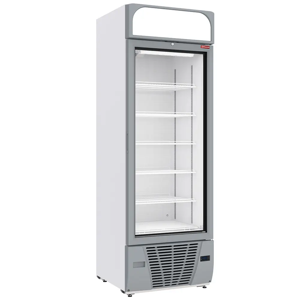 Image Negatieve gekoelde vitrine 496 liter - 6 vaste niveaus met lichtbak - WIT 0