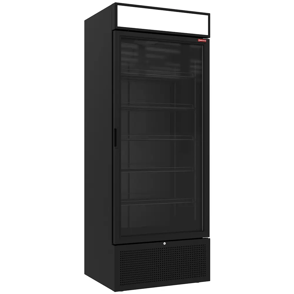 Image Positieve gekoelde vitrine 715 liter ZWART met lichtbak 0