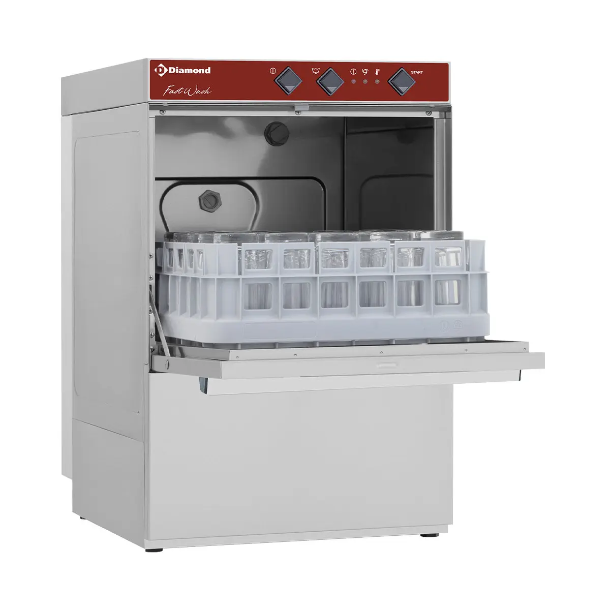 image glazenwasser mand 400x400 mm + afvoerpomp 0