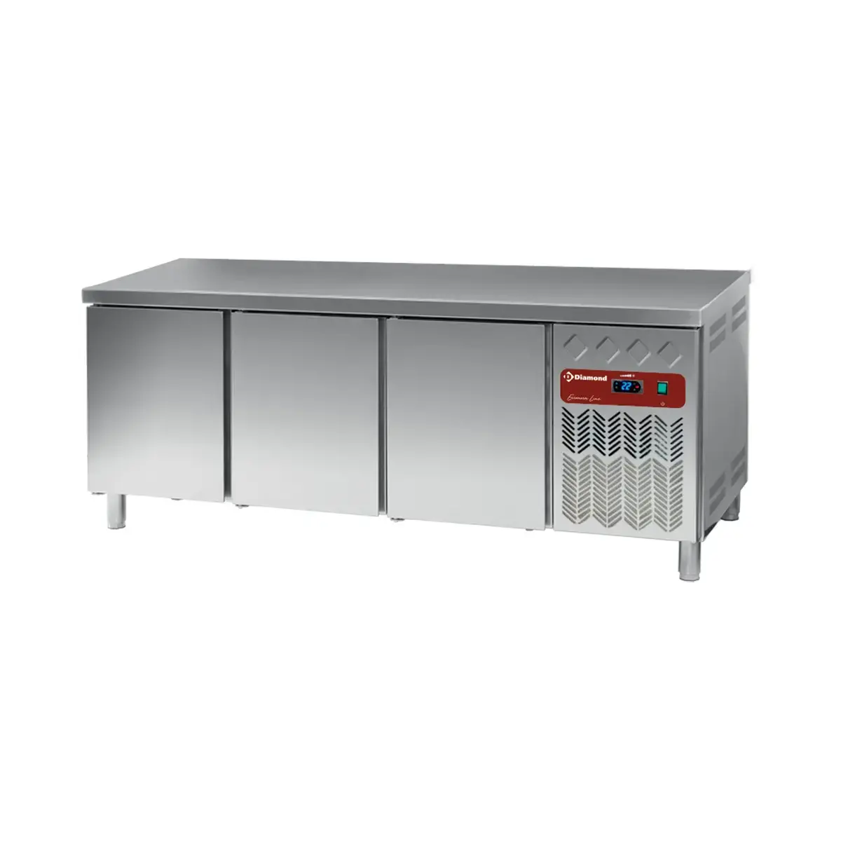 image gekoelde werktafel, geventileerd, 3 deuren en 600x400 (550l) 0