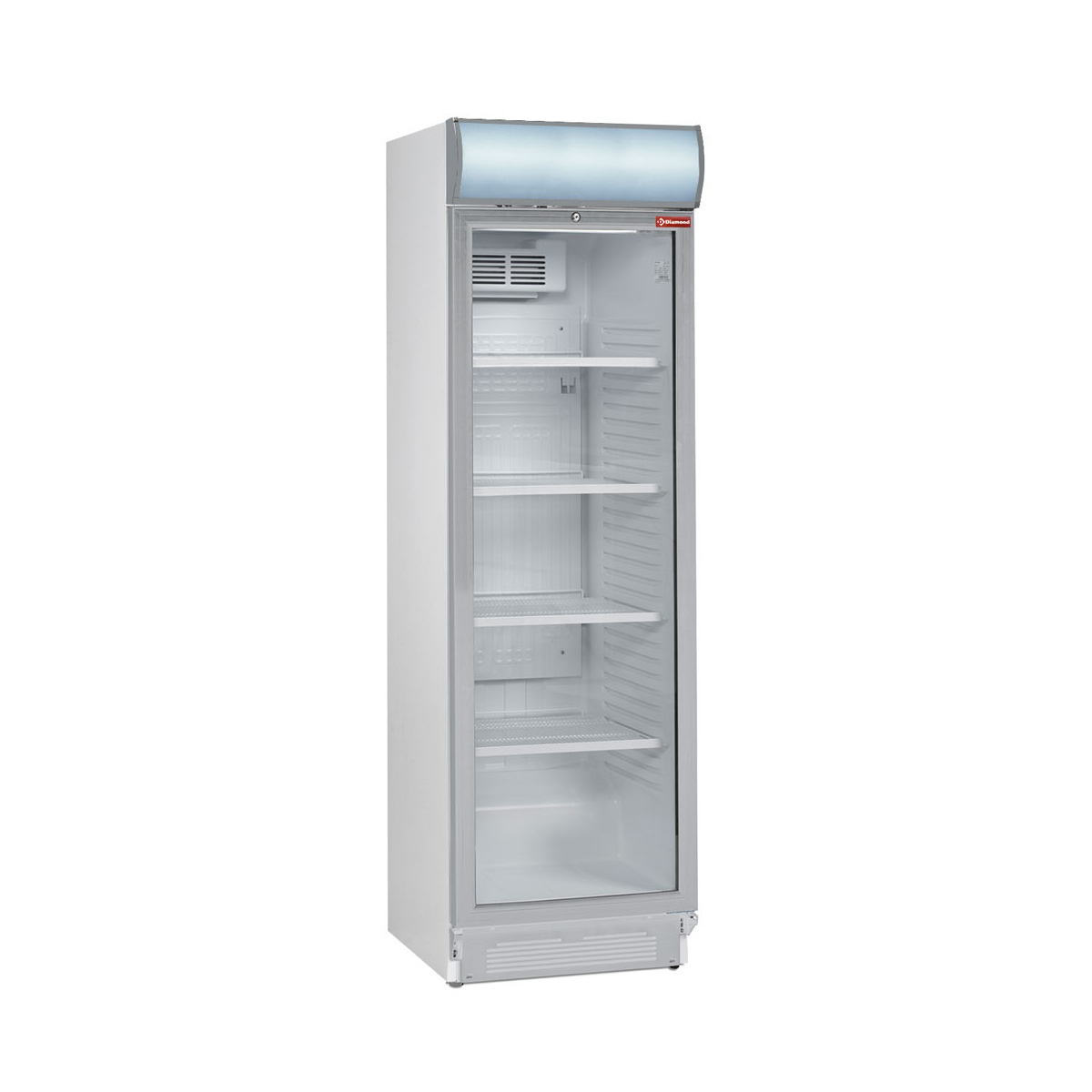 image geventileerde positieve t° vitrine 380 lit., met lichtbak 0