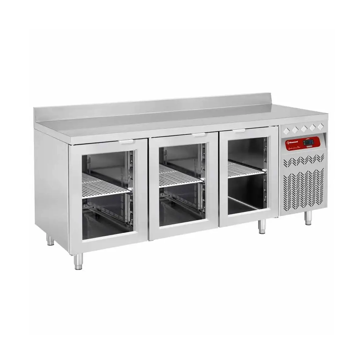 image wand- koeltafel geventileerd, 3 glazen deuren gn 1/1, 405 liter 0