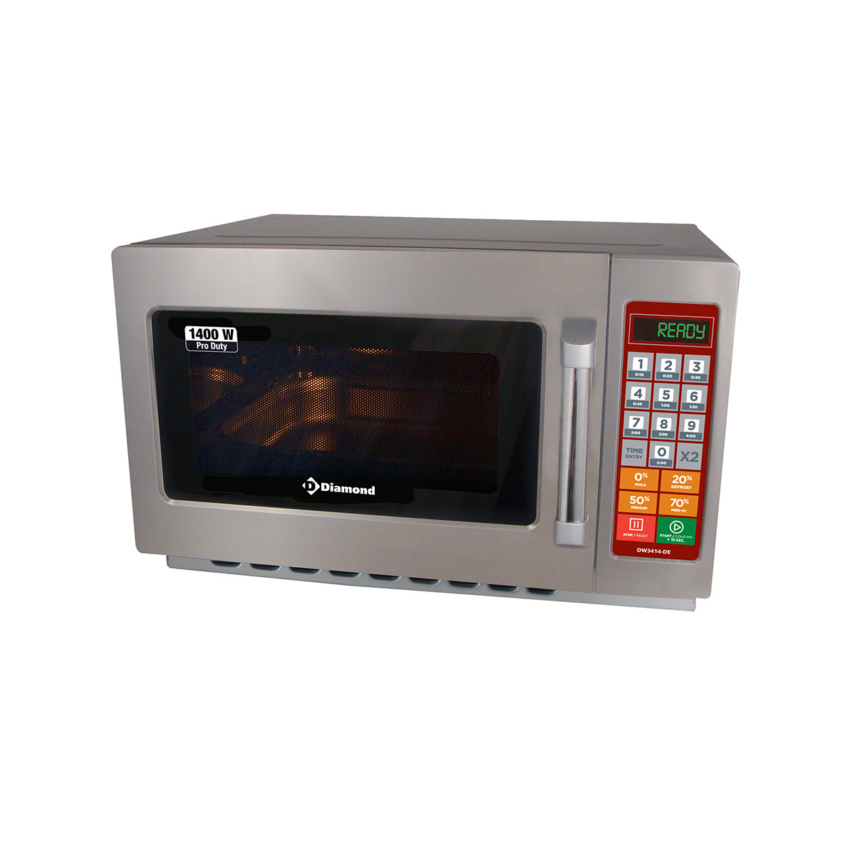 image microgolfoven in r.v.s., (gn 2/3), 1400 w. (34 lt), digitaal 0