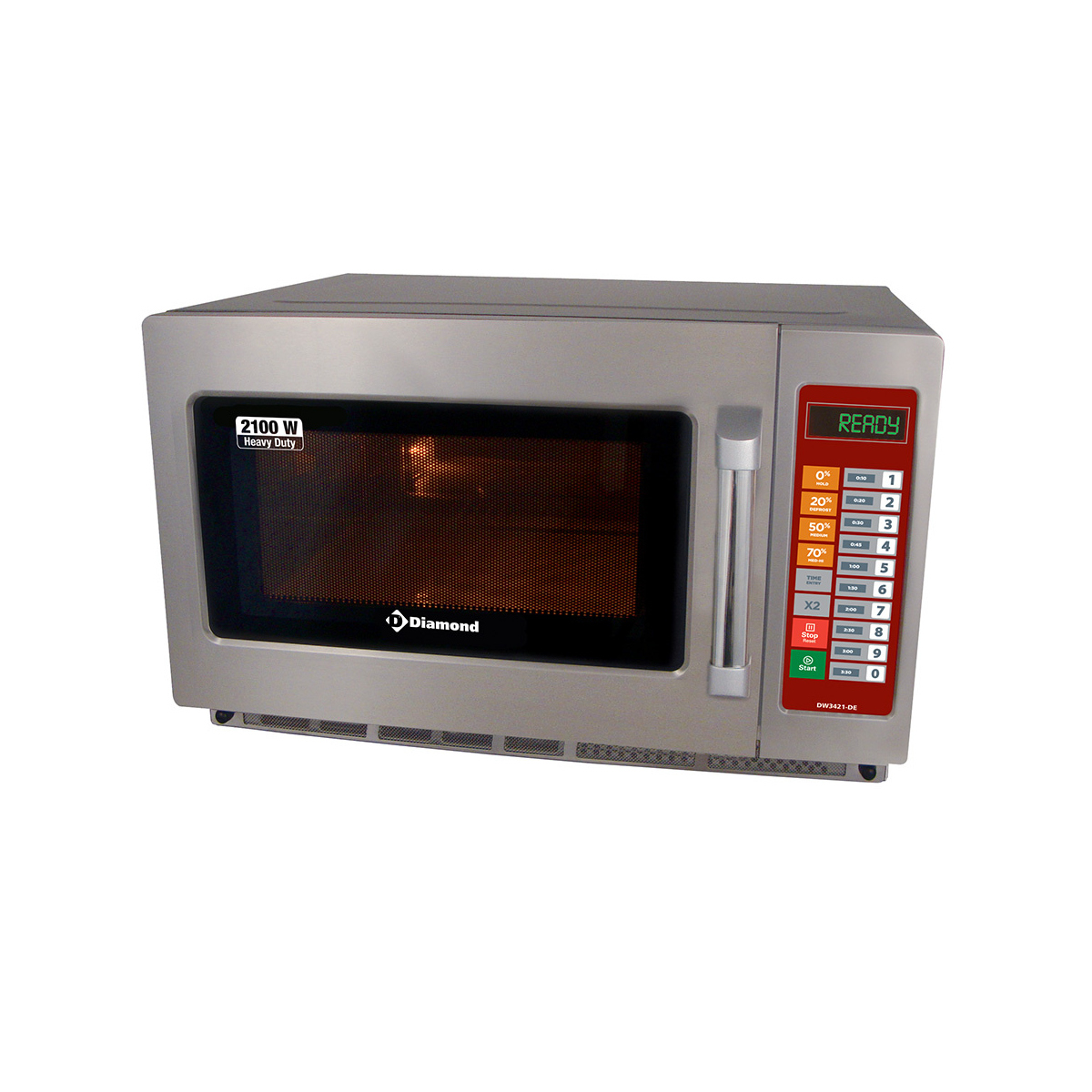 image microgolfoven in r.v.s, (gn 2/3),2100 w. (34 lt), digitaal 0