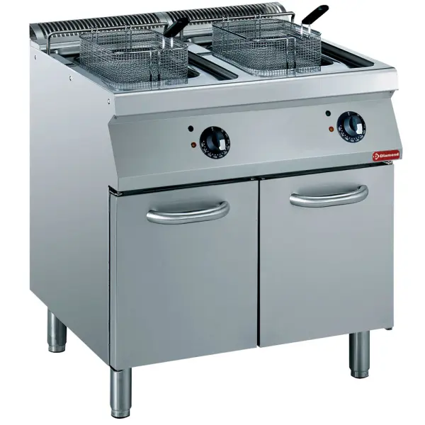 Image Elektrische friteuse kuip in "Y" 2x 15 liter, buitenkant elementen op kast 0