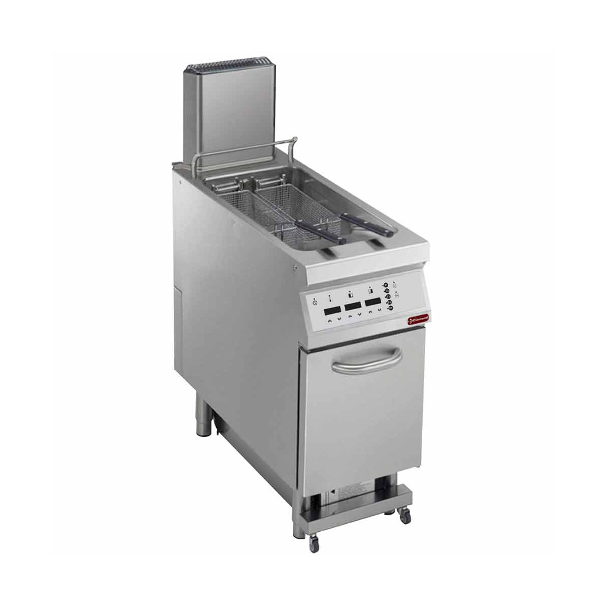 image elektrische friteuse 1 kuip in "y"vorm 23 liter, op meubel, "digit" 0