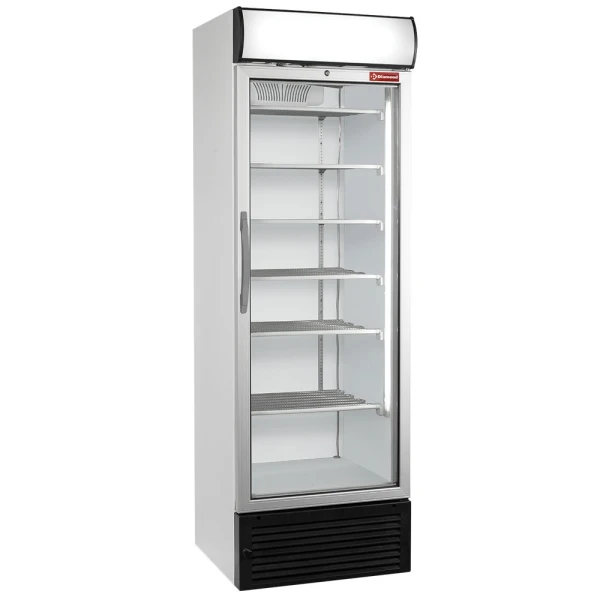 image statische/geventileerde negatieve t° vitrine, 500 liter, met lichtbak 0
