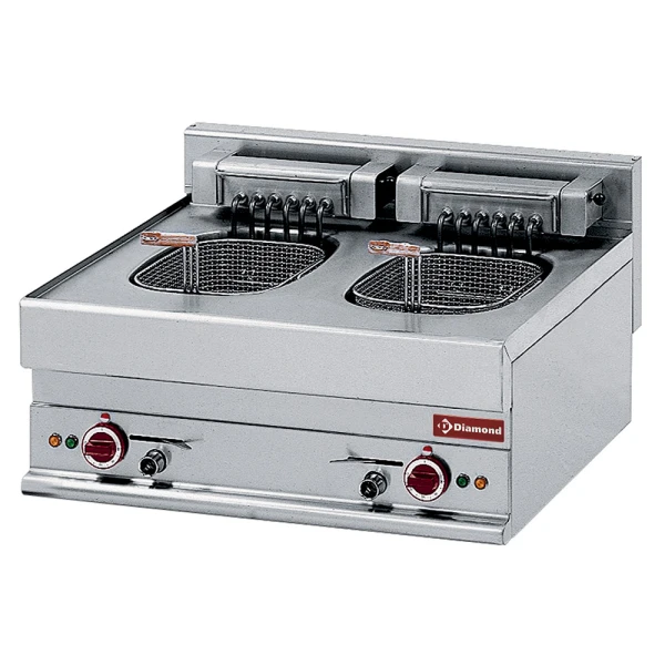 image elektrische friteuse 2 kuipen van 10 liters - top- "alpha 650" 0