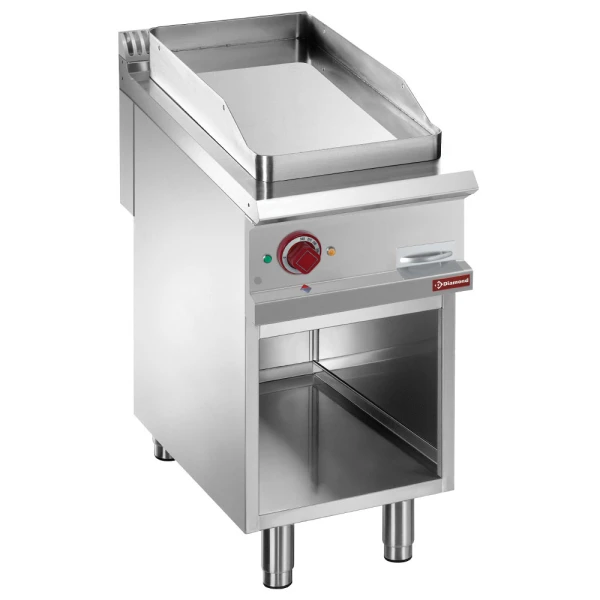image elek. vlakke bakplaat verchroomd, module 1/2, op open kast 0