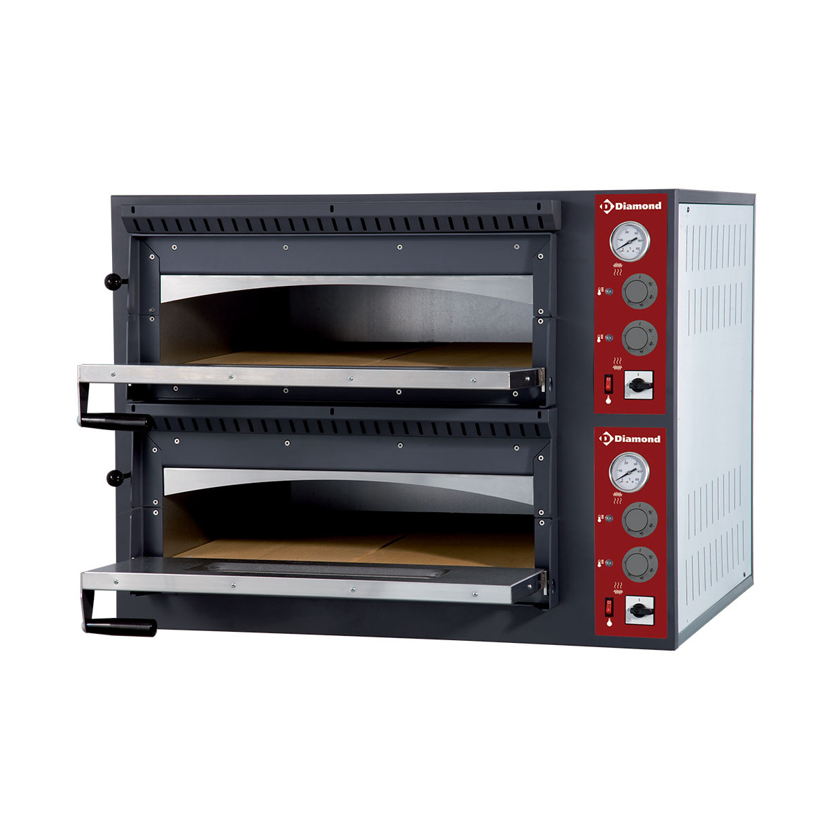 image elektrische oven 2x 6 pizza's, 2 kamers 0