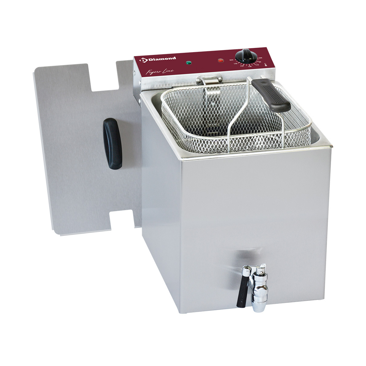 image elektrische friteuse tafelmodel 8 liter + aftapkraan 0