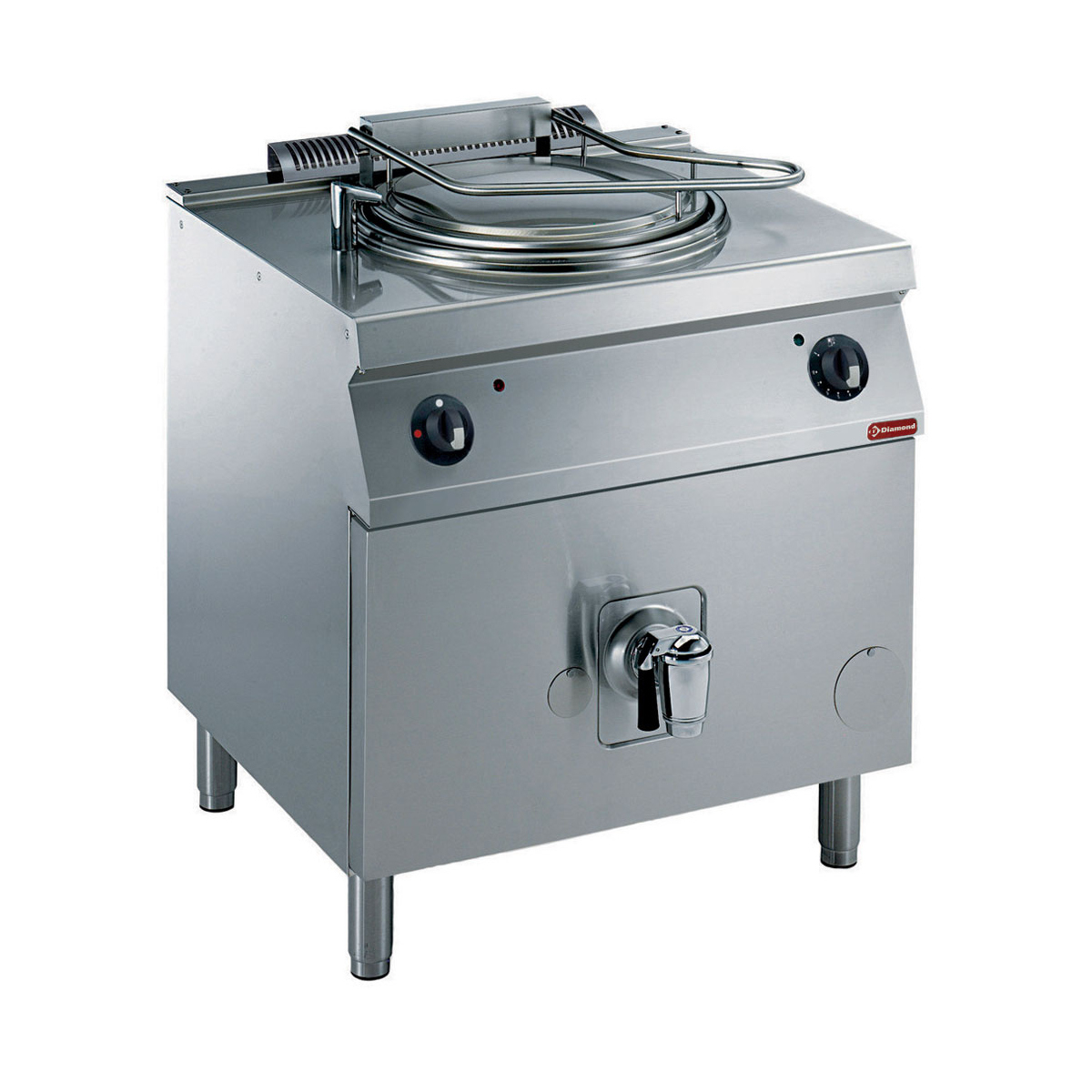 image ronde kookketel op gas, 60 liter, directe verwarming, op onderstel 0