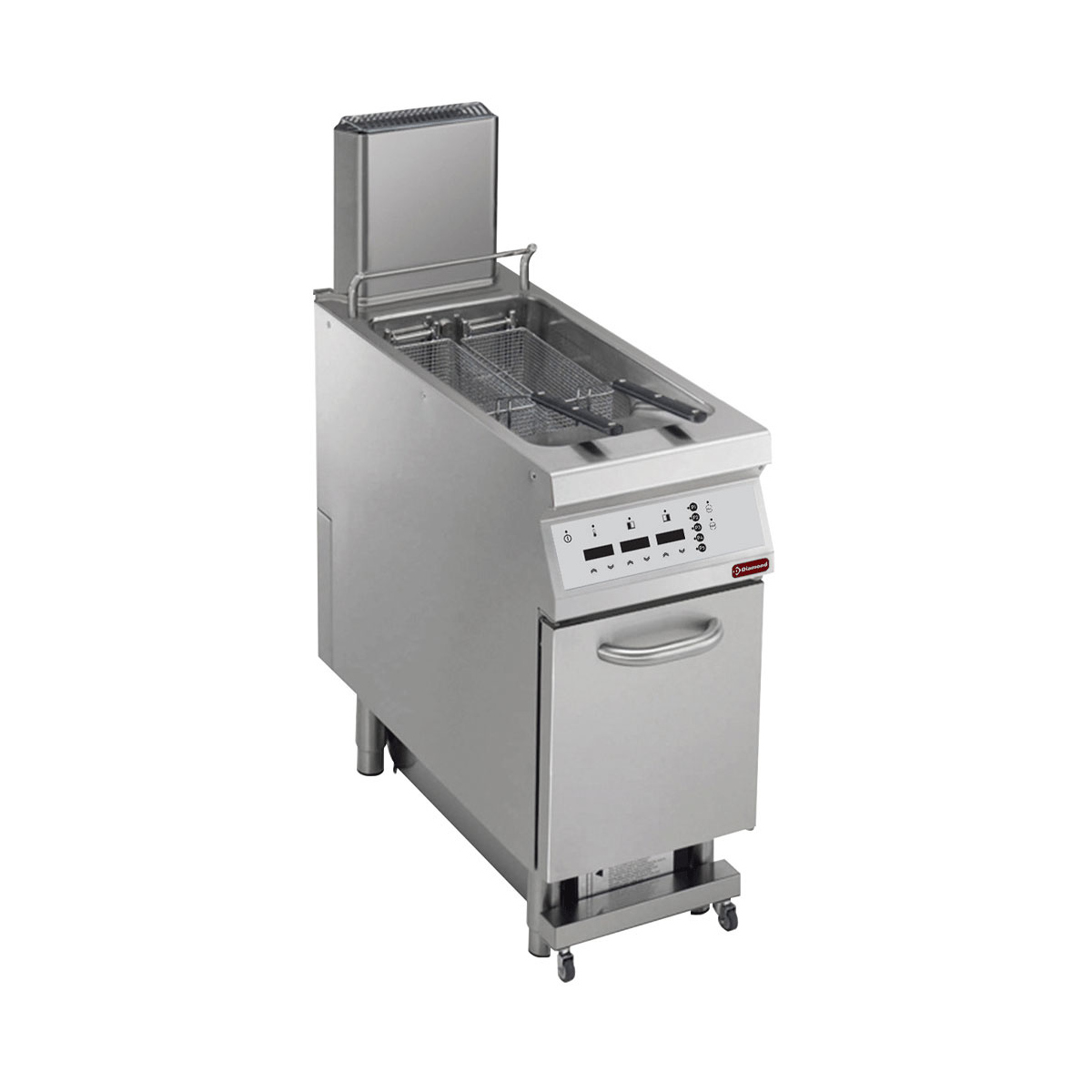 image gasfriteuse 1 kuip in "y"vorm 23 liter, op meubel, "digit" 0
