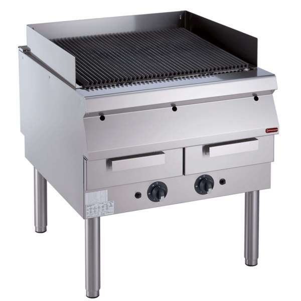 Image Grill op gas, rooster in gietijzer, met onderstel 0