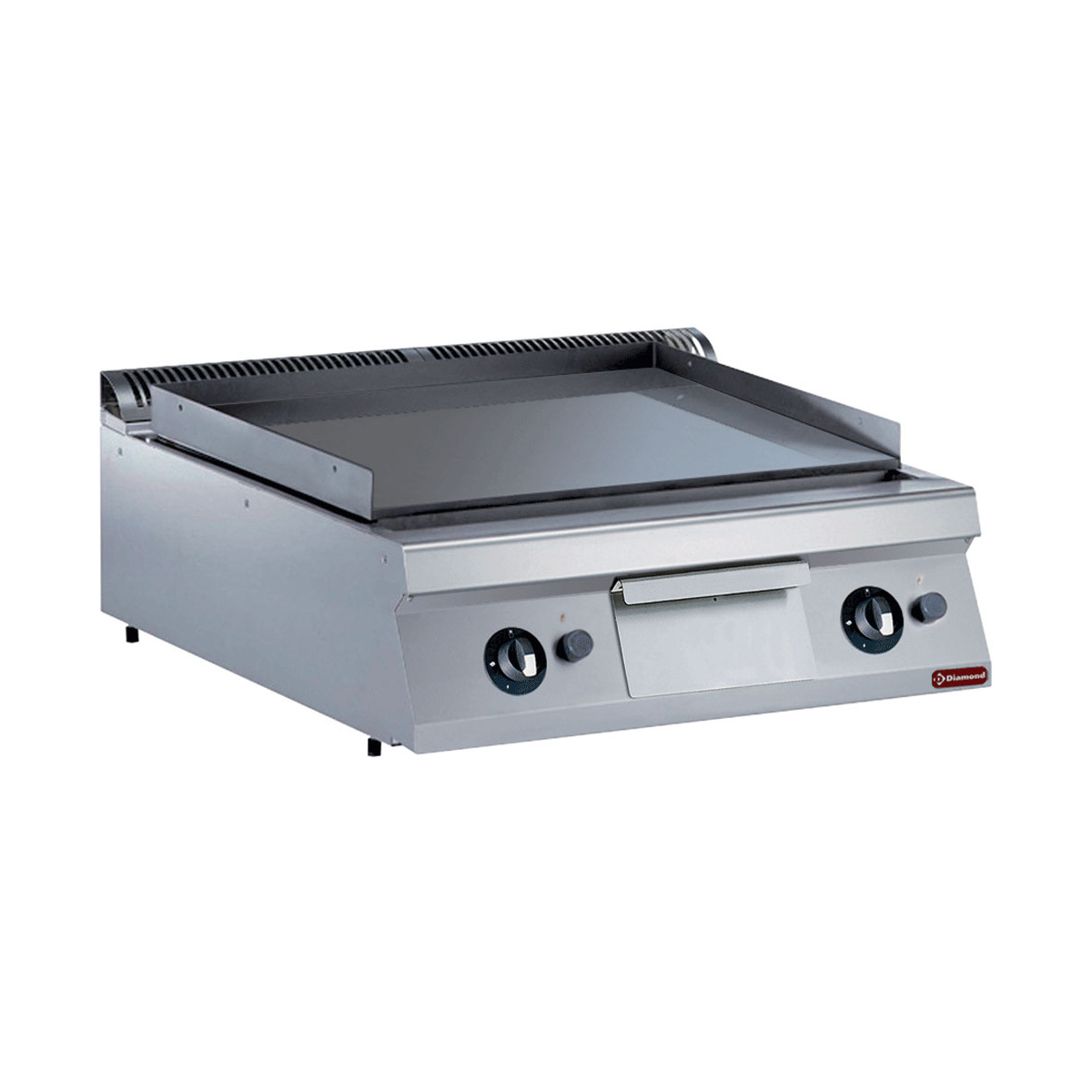 image bakplaat op gas, vlakke, hard verchroomde -top- 0