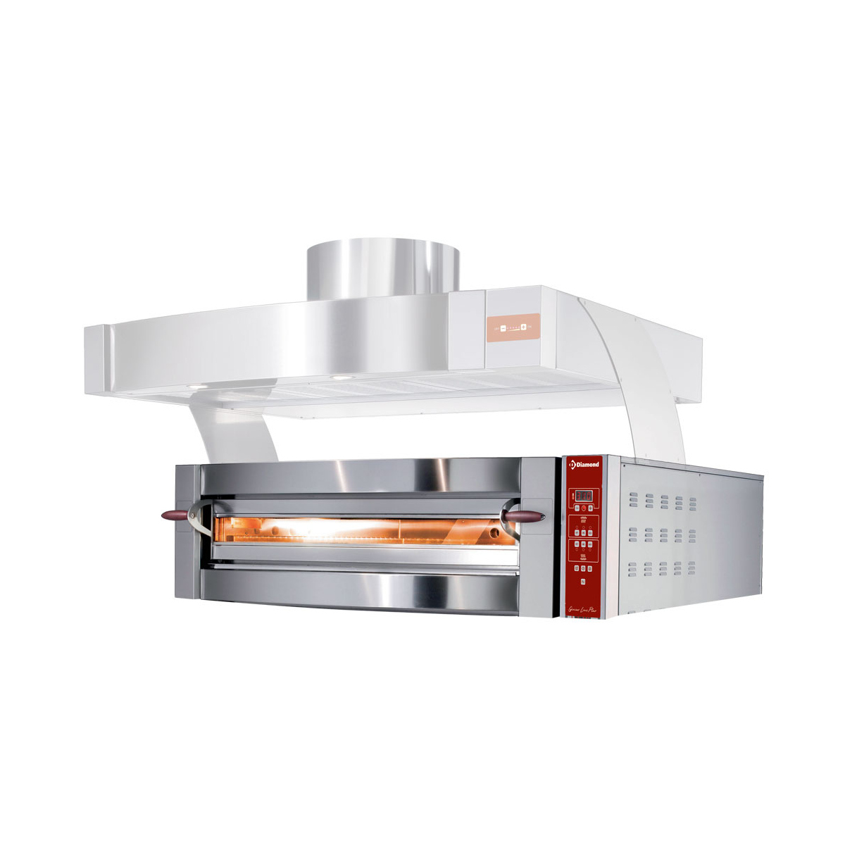 image elektrische oven, 1 kamer, 6 pizza's ø 350 mm 0