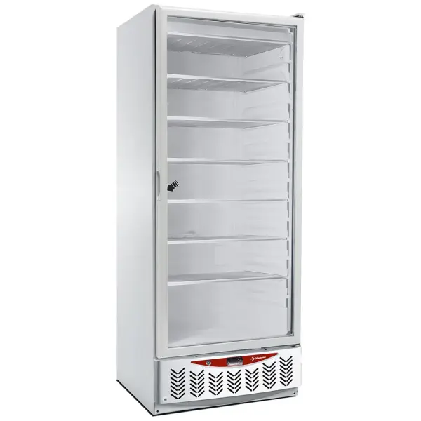 Image Statische vriezer, glazen deur, 525 liter, GN2/1+600x400, wit 0