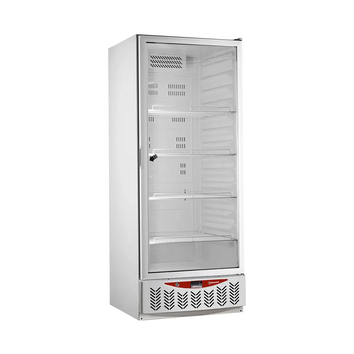 image geventileerde koelkast, glazen deur, 525 liter, gn2/1+600x400, wit 0