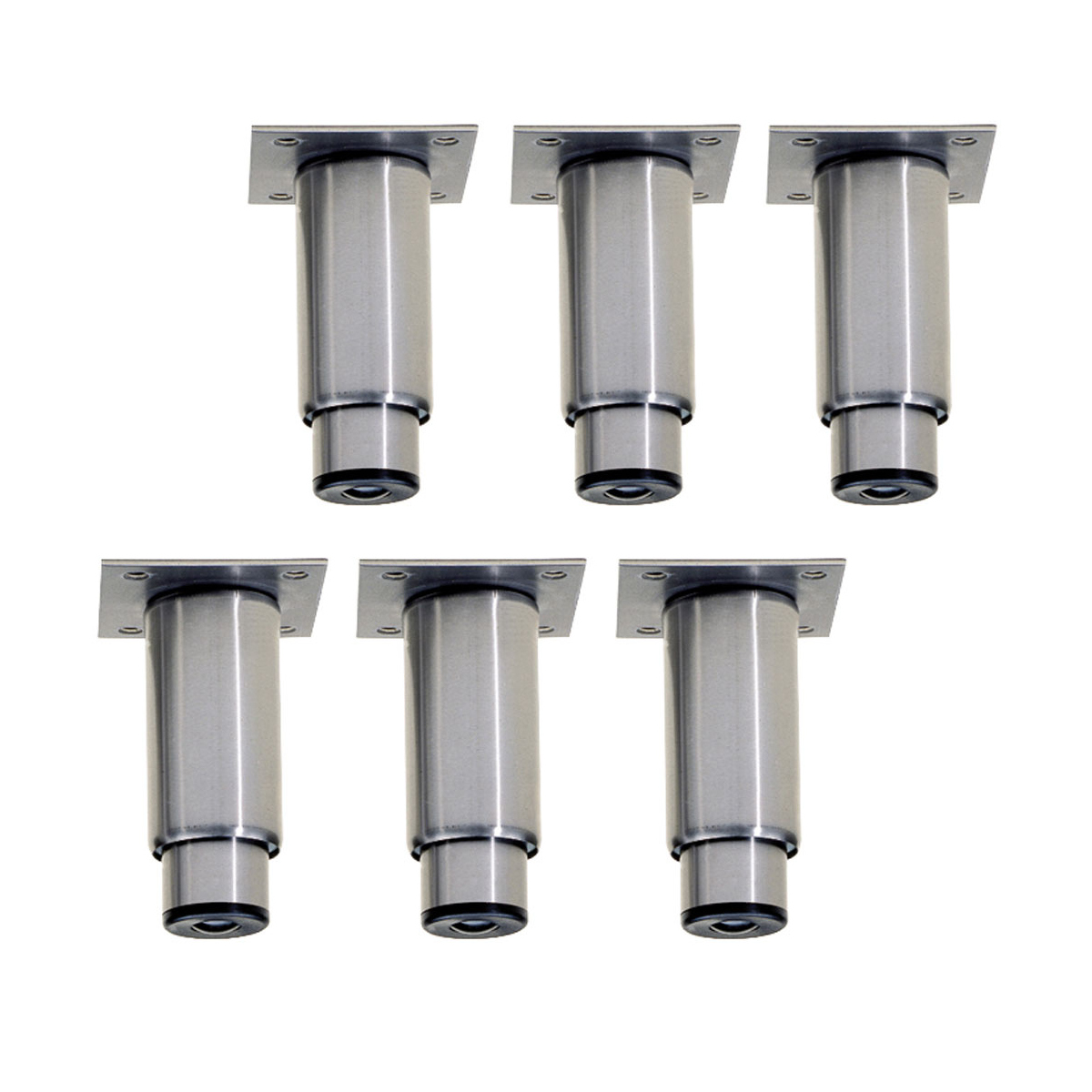 image kit van 6 regelbare poten in rvs voor kasten 0