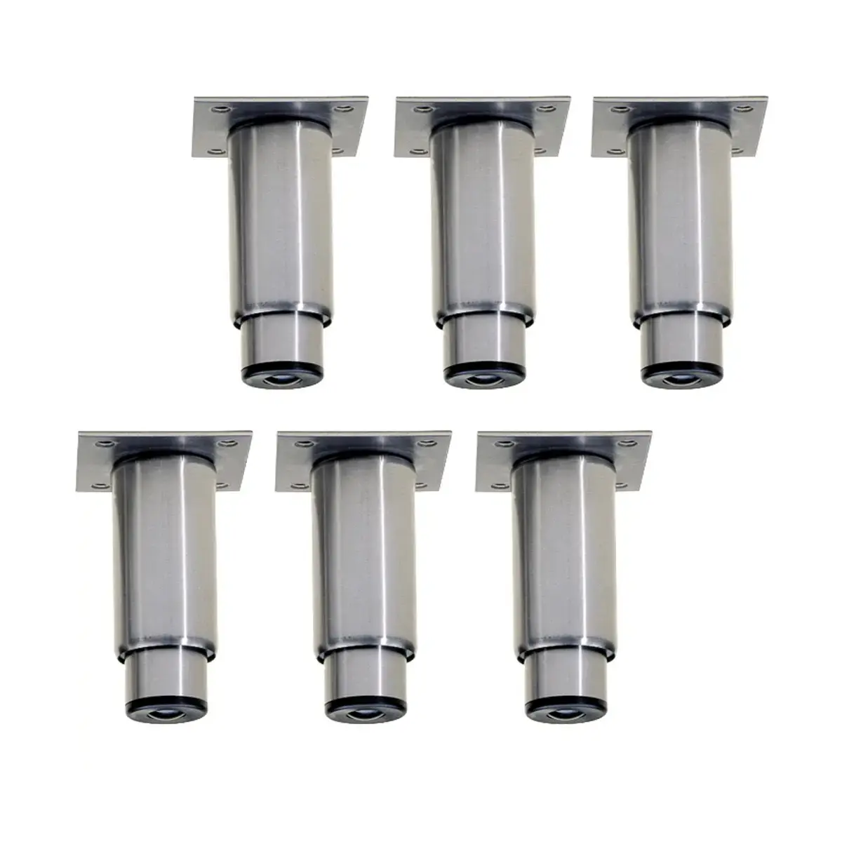 image kit van 6 regelbare poten in rvs voor kasten 0